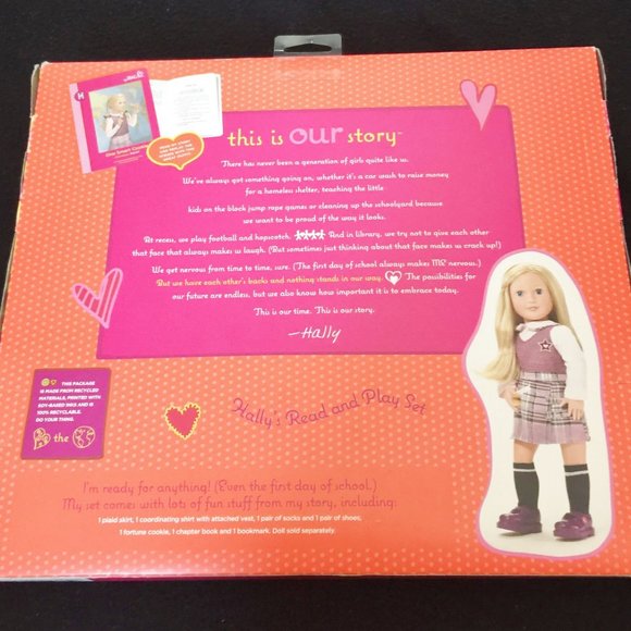 New Our Generation Doll Hally Read Play Set Book - Picture 7 of 7